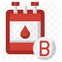 B Positive Blood Blood Bag Blood Type Icon
