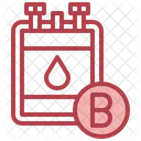 B Positive Blood Blood Bag Blood Type Icon