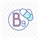 B 9 Acid Vitamin アイコン