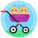 Babies Pram Babies Stroller Babies Cart Icon