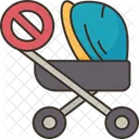 Baby Trolley Prohibition Icon