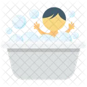 Baby Bath Tub Icon