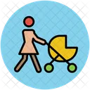 Baby On Stroller Icon
