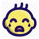 Baby Cry Face Icon