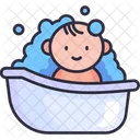 Baby Bath Bathtub Bathing Icon