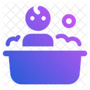 Baby Bathing Time Icon