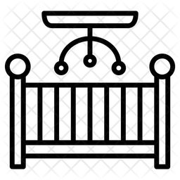 아기 침대  아이콘