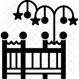 아기 침대  아이콘