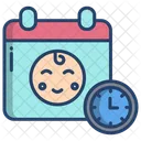 Baby Birthdate And Time  Icon