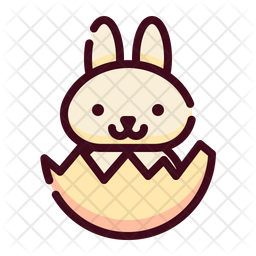 Download Free Baby Bunny Icon Of Colored Outline Style Available In Svg Png Eps Ai Icon Fonts