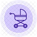 Baby Carriage Line Icon Icon