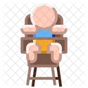Baby Chair Feeding Icon