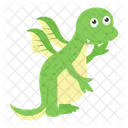 赤ちゃんコンプソグナトゥス恐竜  アイコン