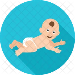 Baby crawling  Icon