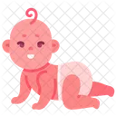 Baby Kid Crawling Icon