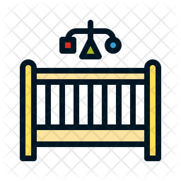 Download Free Baby Crib Icon Of Colored Outline Style Available In Svg Png Eps Ai Icon Fonts