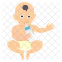 Baby Drinking Milk  Icon