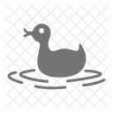 Baby duck in water  Icon