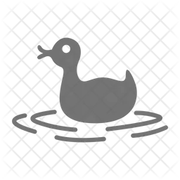 Baby duck in water  Icon