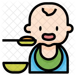 Baby eating  Icon