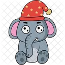 Baby Elephant With Cap  Icon