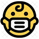 Baby Emoji With Face Mask Emoji Icon