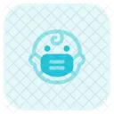 Baby Emoji With Face Mask Emoji Icon