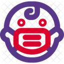 Baby Emoji With Face Mask Emoji Icon