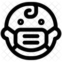 Baby Emoji With Face Mask Emoji Icon