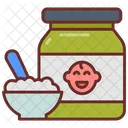 Baby Food Cereal Boiled Rice Icon