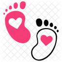 Footprint Newborn Child Icon