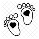 Baby Footprints Footsteps Footprints Icon