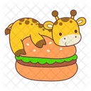 Baby Giraffe Burger  Symbol