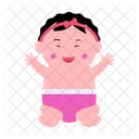 Baby Girl Baby Shower Icon