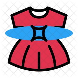 Download Free Baby Girl Dress Icon Of Colored Outline Style Available In Svg Png Eps Ai Icon Fonts