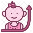 Baby Girl Growth  Icon