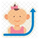 Baby Girl Growth  Icon