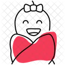 Baby Girl Laugh Symbol
