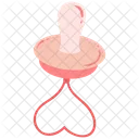 Baby girl pacifier  Icon
