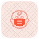 Baby Happy Emoji With Face Mask Emoji Icon