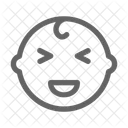 Baby Lachen Gesicht Symbol