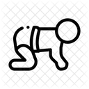 Baby Kriechend Kleidung Symbol