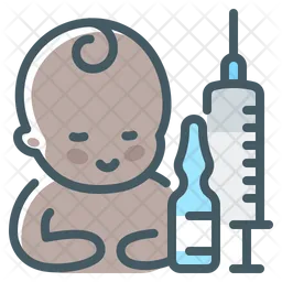 Babyimpfung  Symbol