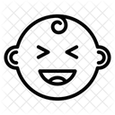 Baby Junge Gesicht Symbol