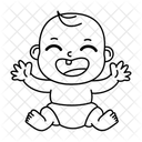 Baby Lacheln Lachen Symbol