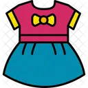 Baby-Mädchen-Kleid  Symbol