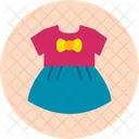 Baby-Mädchen-Kleid  Symbol