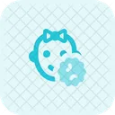 Baby-Mädchen-Virus  Symbol