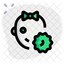 Baby-Mädchen-Virus  Symbol