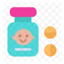 Baby Bottle Disease Icon